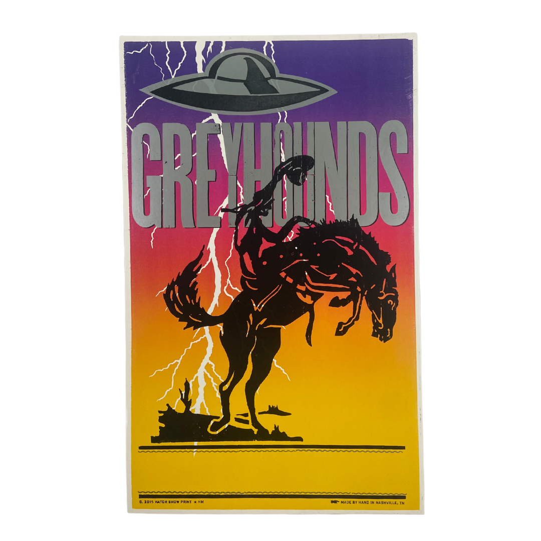 Greyhounds Limited Edition Hatch Show Print by Heather Moulder